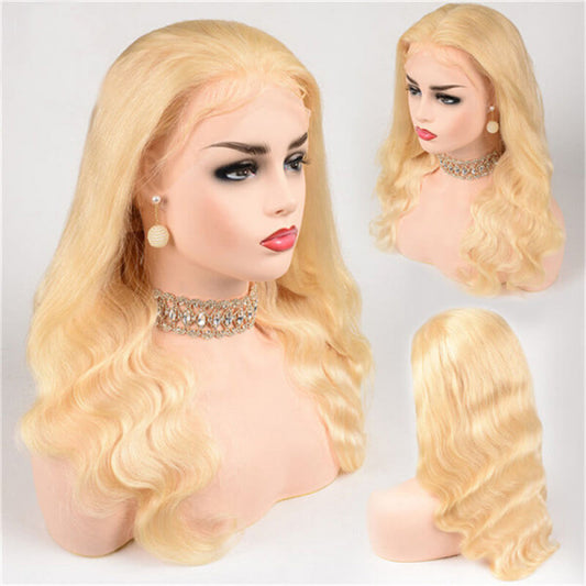 613 Blonde 13x4 Body Wave Lace Frontal Wigs Real Hair Wigs