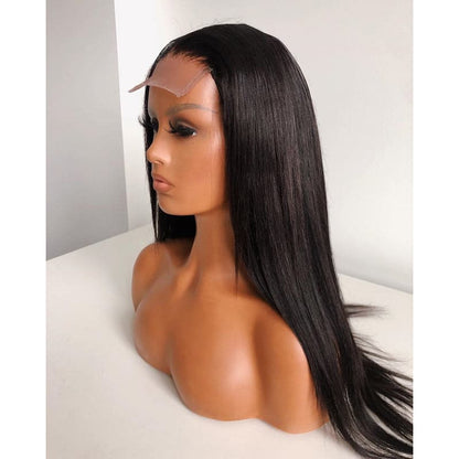 Straight Human Hair Silk Base 4x4 Lace Closure Wig