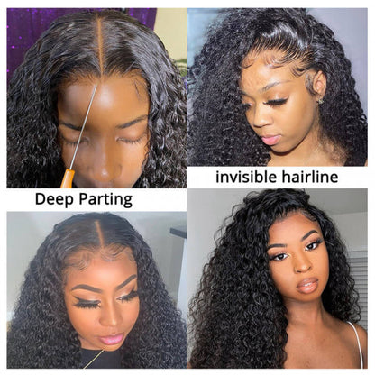 Curly Hair HD Lace Front Wigs Human Hair Lace Closure Wigs 16-30 Inches Transparent Lace Wig