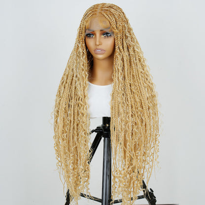 36 Inches Full Lace Premium Bohemian Box Braided Wigs Knotless