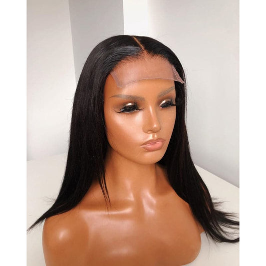 Straight Human Hair Silk Base 4x4 Lace Closure Wig