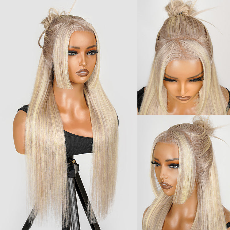 Pre-Styled P18/613 Blonde Color Straight Wig