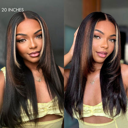 180% Density | Trendy Layered Cut Pre-plucked Glueless 5x5 Closure Lace Wig 100% Human Hair